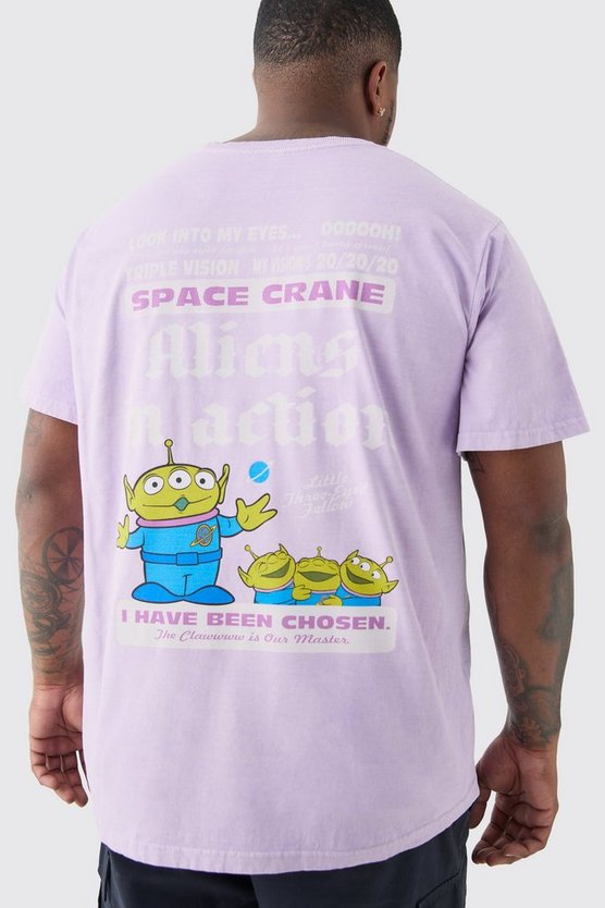 Plus Lila T-Shirt mit Toy Story Print
