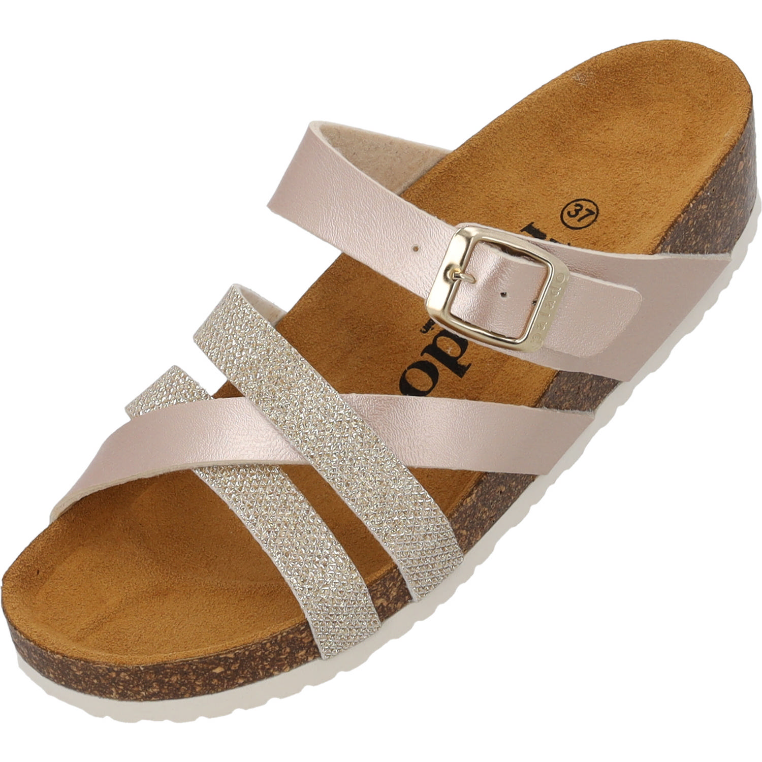 Palado Balmur, Pantoletten, Damen, Beige Metallic