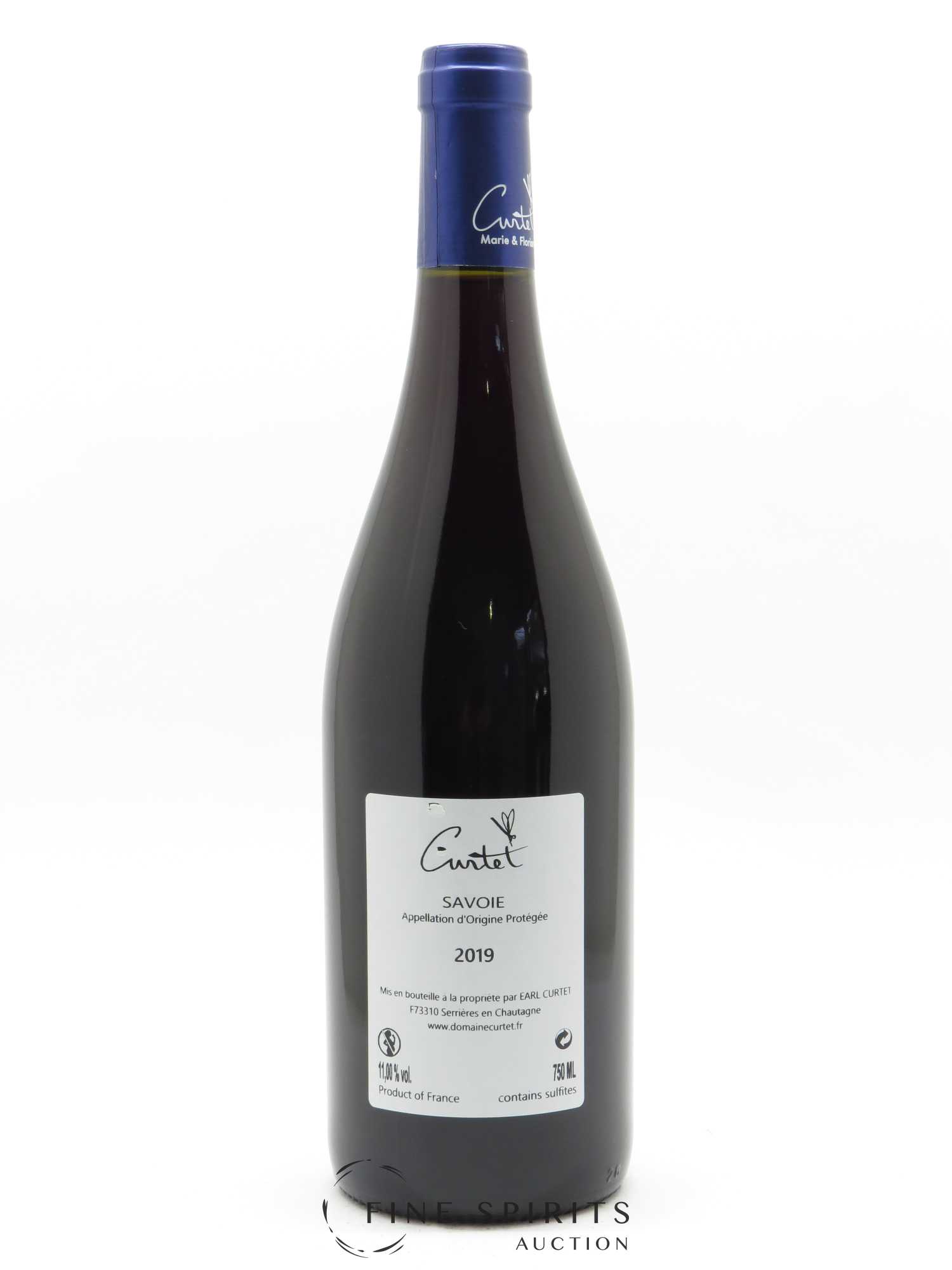 Vin de Savoie Frisson de Cimes Marie et Florian Curtet  2019 - Lot de 1 Bouteille