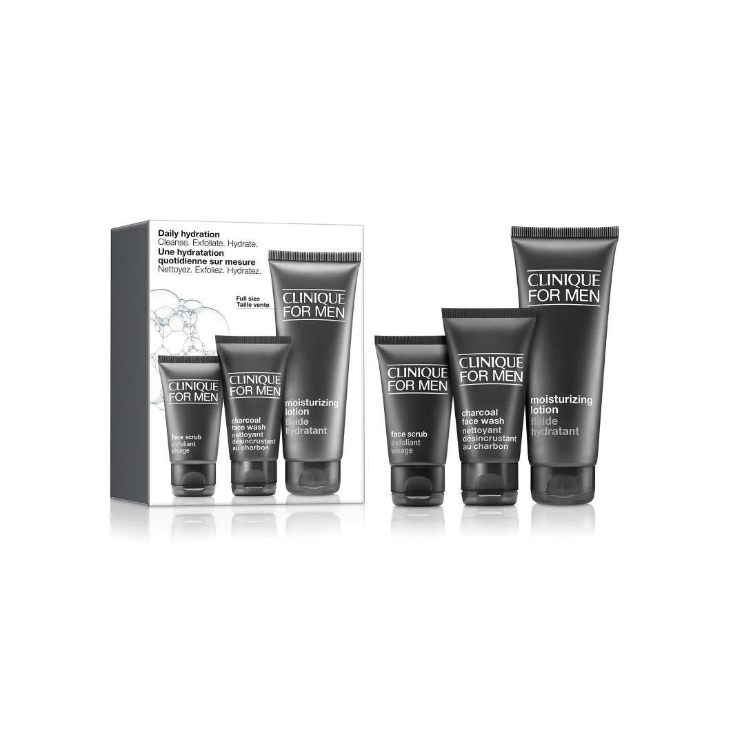 Clinique For Men Daily Hydration – für eine komplette Hautpflege-Routine – Feuchtigkeitsspendendes Set, tägliche Gesichtscreme