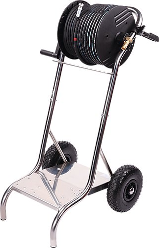 Rothenberger 76090 HD 19/180 B Koldtvandshøjtryksrenser med slangeopruller, benzinmotor 180 bar