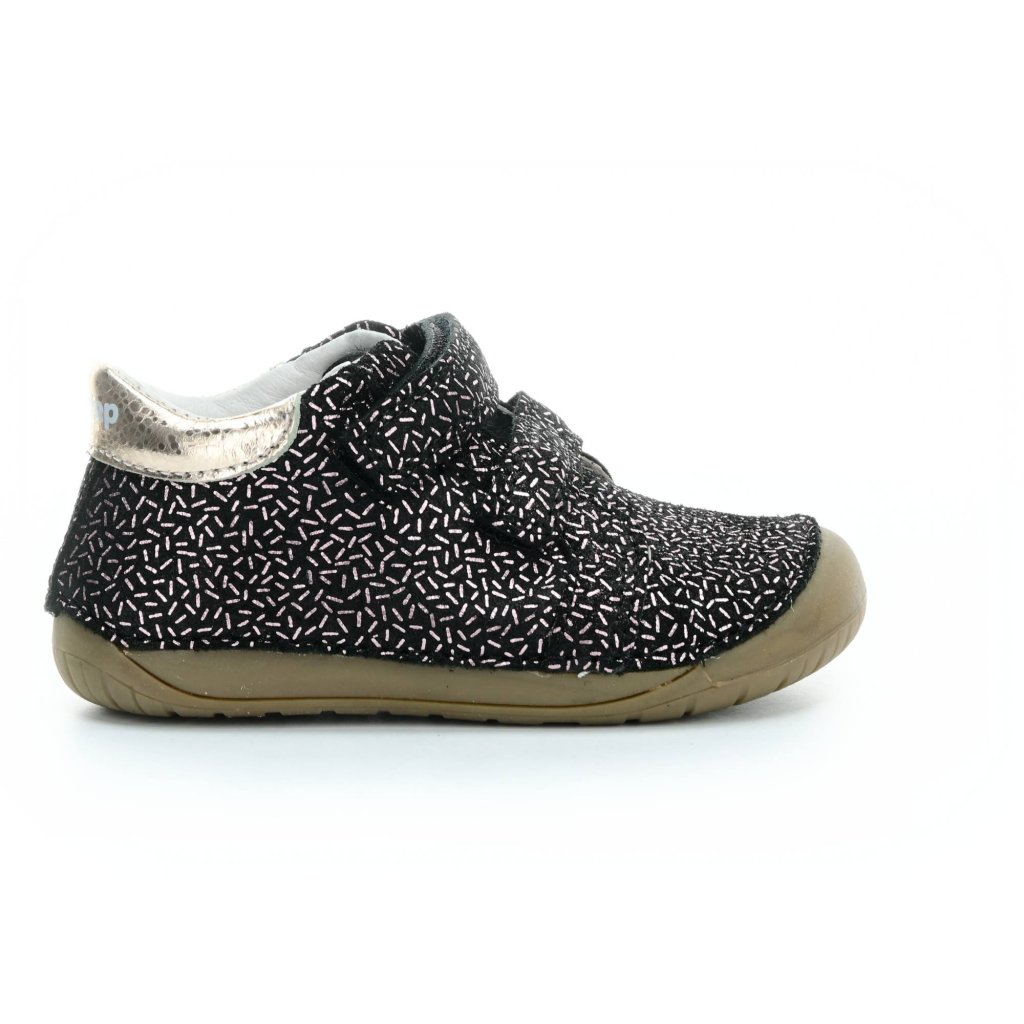 D.D.Step S070-393A schwarze Barfuß-Stiefeletten