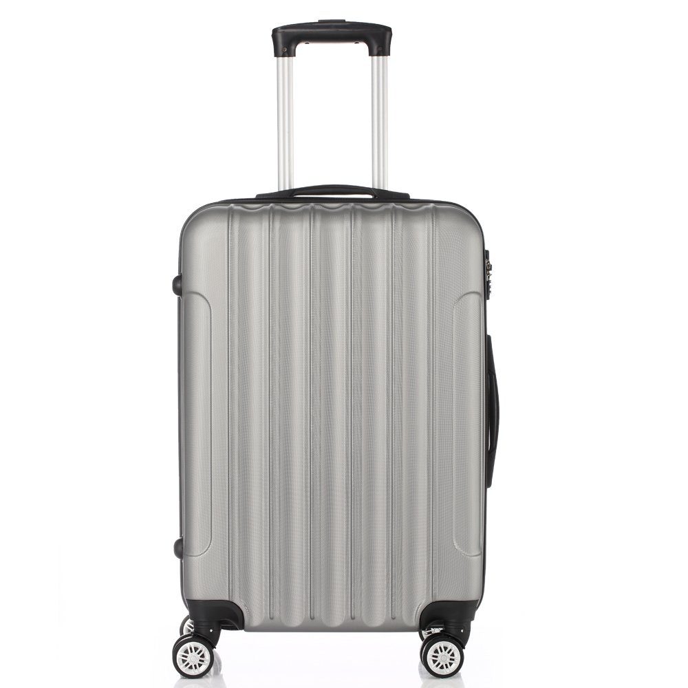 FCH Trolleyset, 4 Rollen, 3 tlg Reisekoffer Set ABS-Trolley-Koffe, Handgepäck