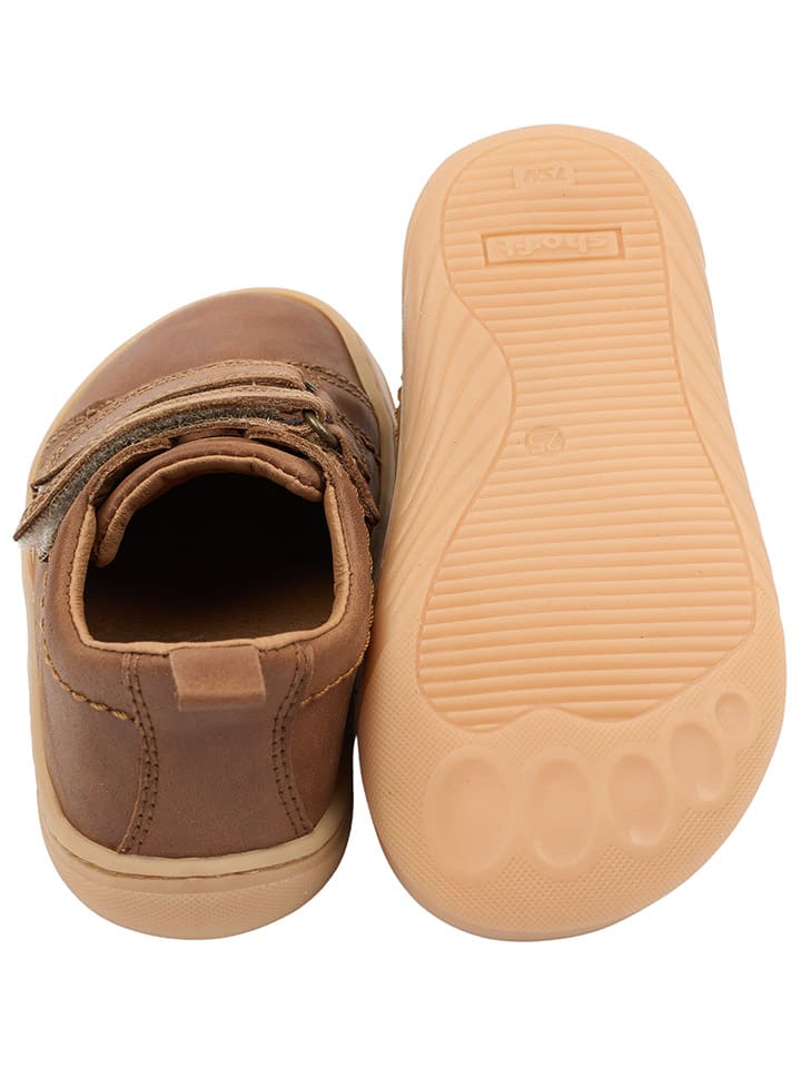 POM POM Leder-Barfußschuhe in Hellbraun günstig kaufen