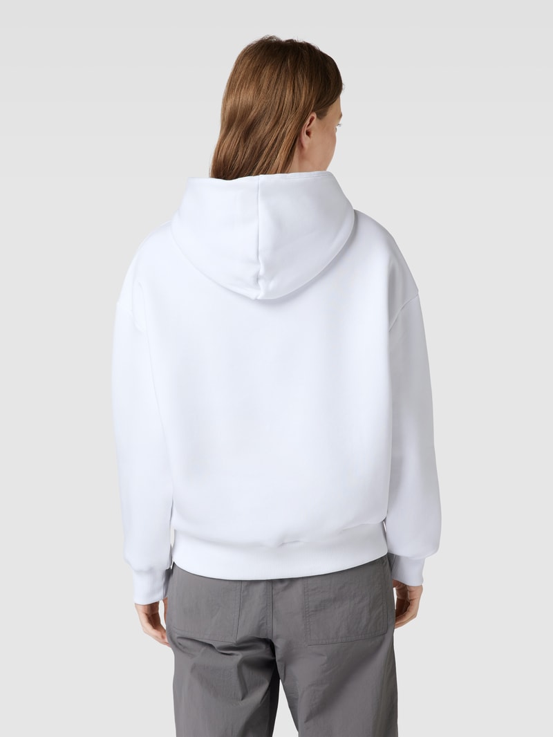 Hoodie mit Känguru-Tasche in weiß