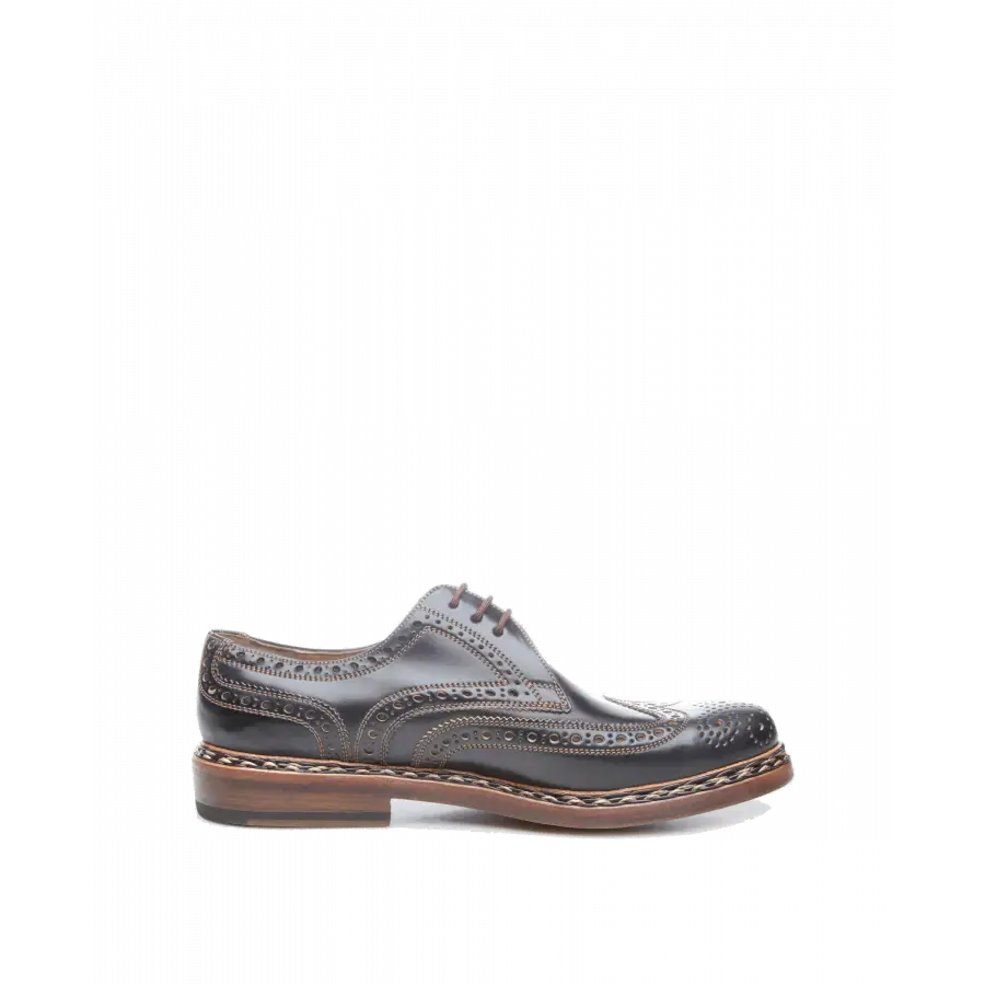Heinrich Dinkelacker - Businessschuhe Derby BUDA FULL-BROGUE C Cordovan - blau