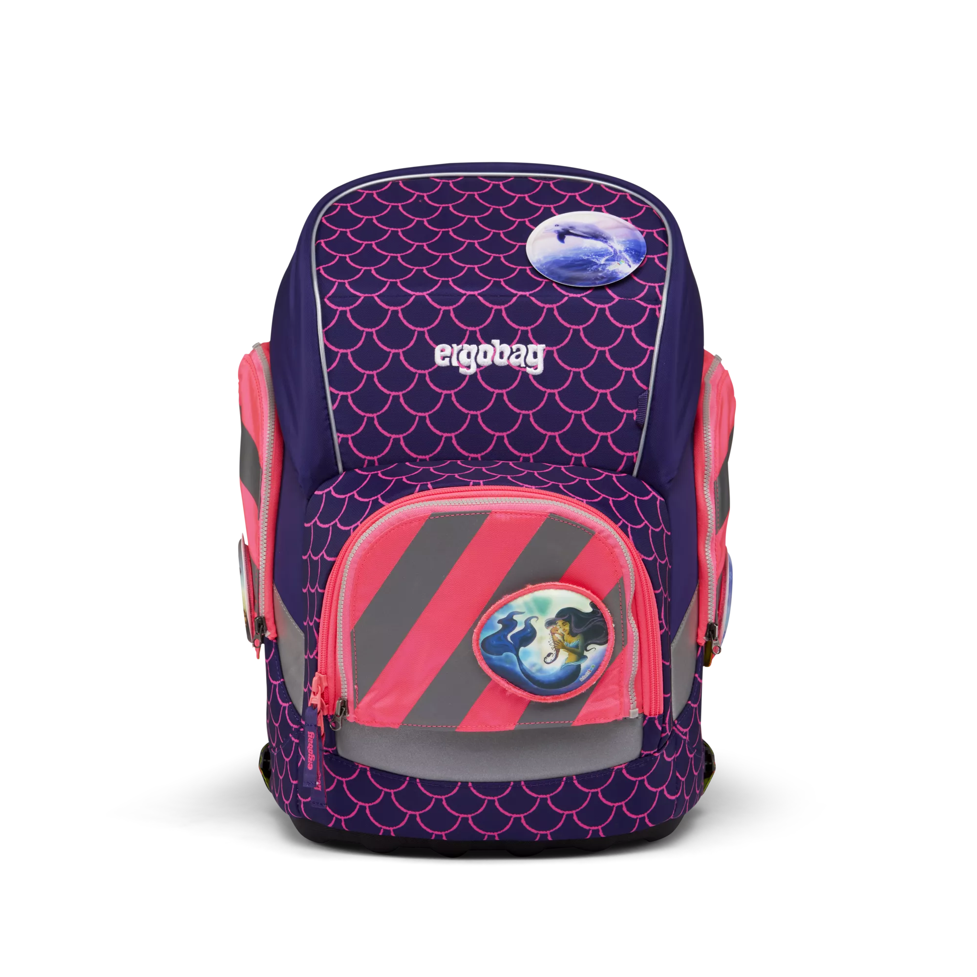 ergobag Zip-Set mit Reflektorstreifen Pink