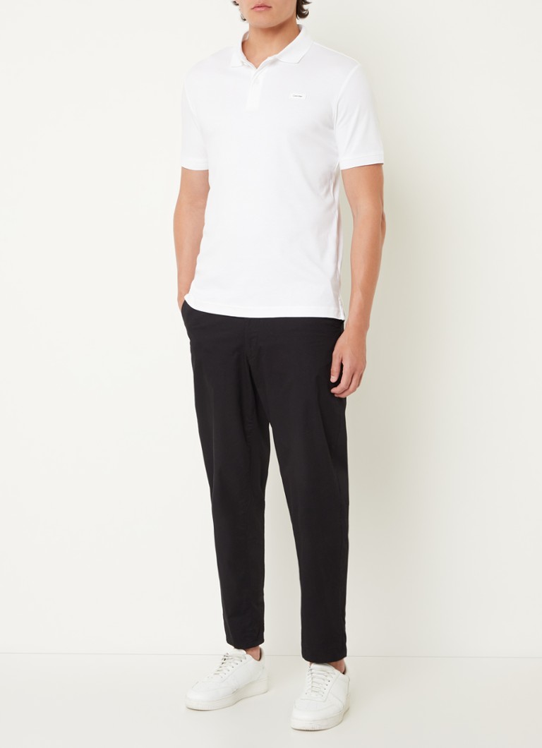 Polo Calvin Klein slim fit com logotipo