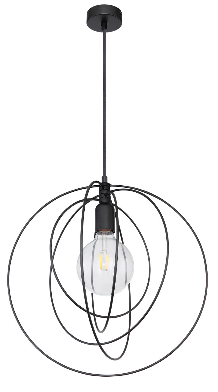 Globo Lighting - SARINI - Hängeleuchte Metall schwarz, 1x E27