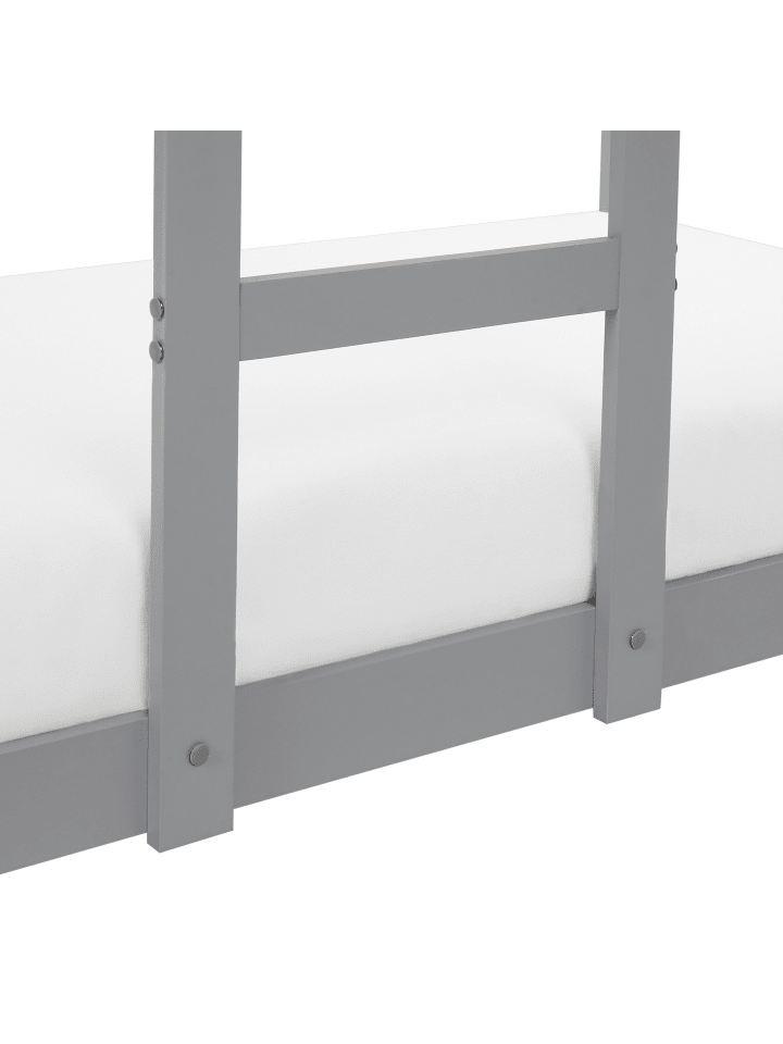 Beliani Hochbett LABATUT in Grau - (W) 92 x (H) 230 x (L) 206 cm günstig kaufen onesize