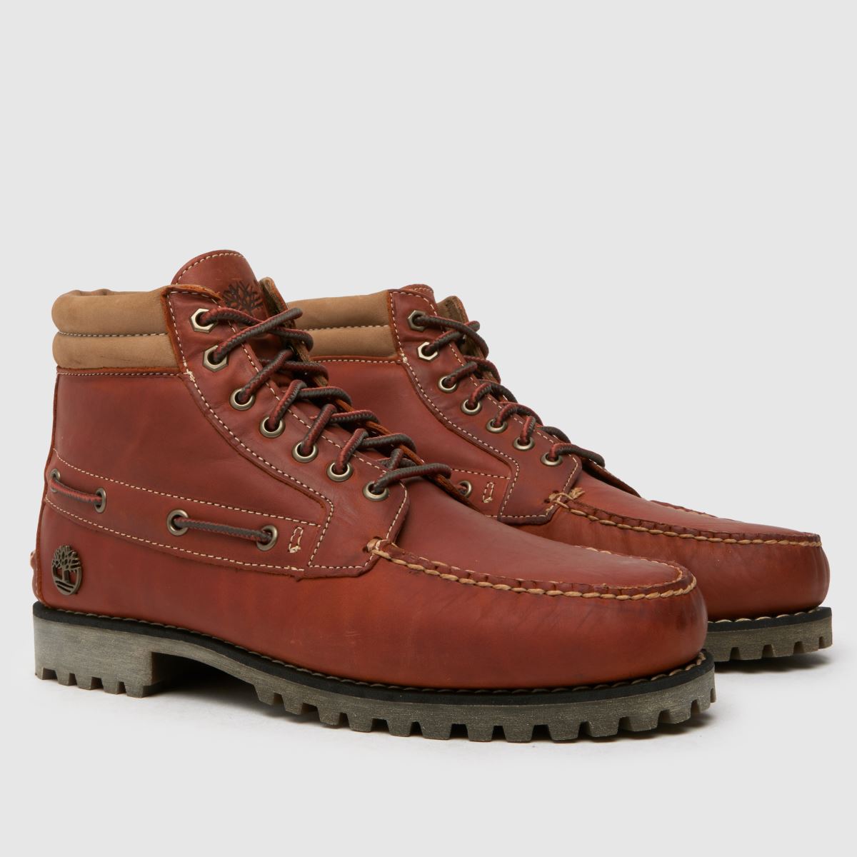 Timberland – Autentiska bruna stövlar med 7 ögor