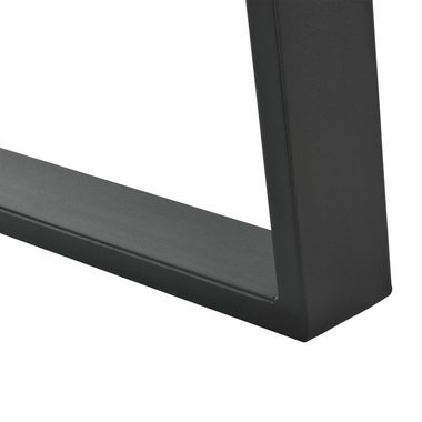 en.casa Tischgestell, Makers DIY Tischuntergestell 2er Set 40x43cm Stahl Schwarz