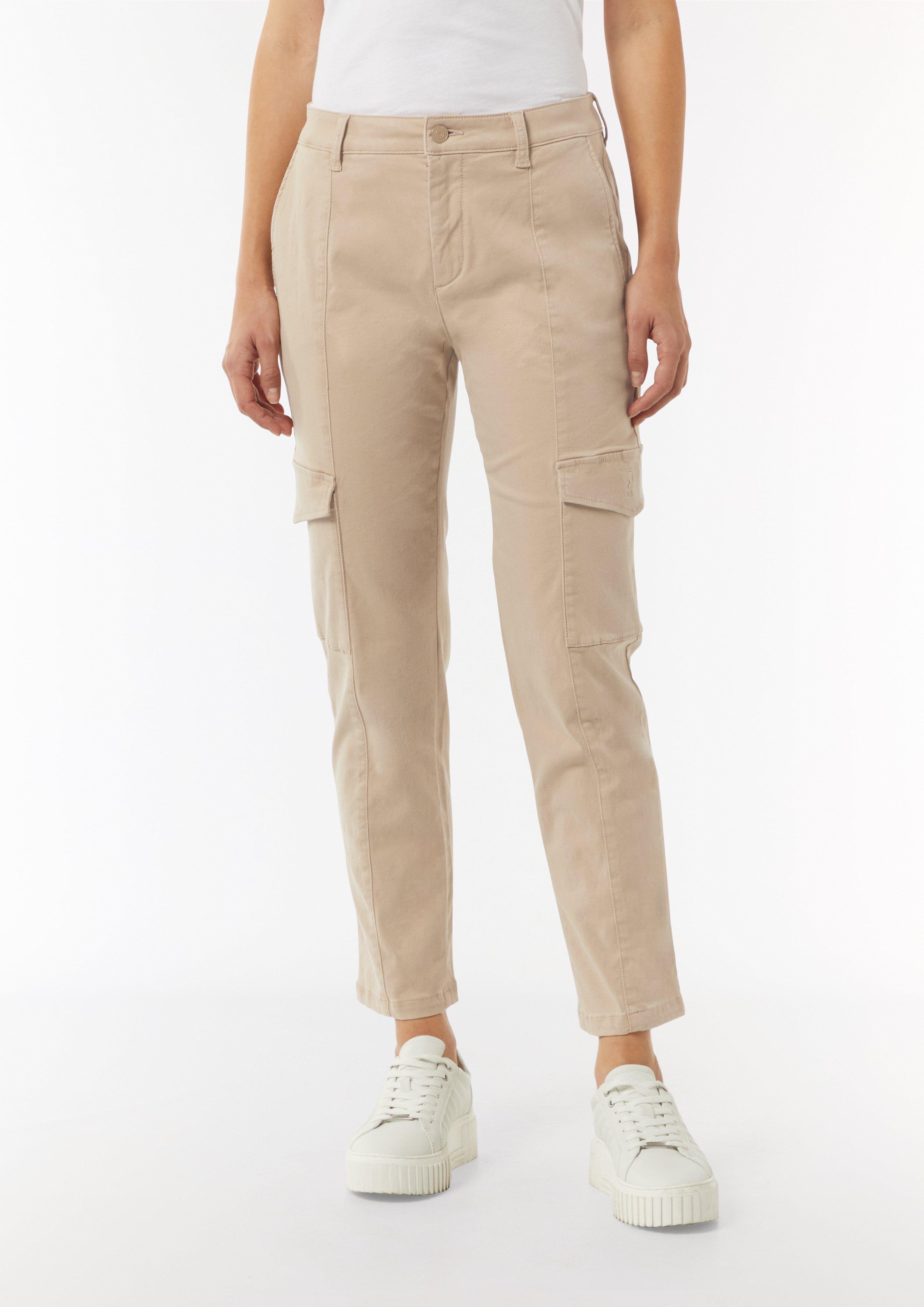 Cargohose mit schmal zulaufendem Bein - sandstein