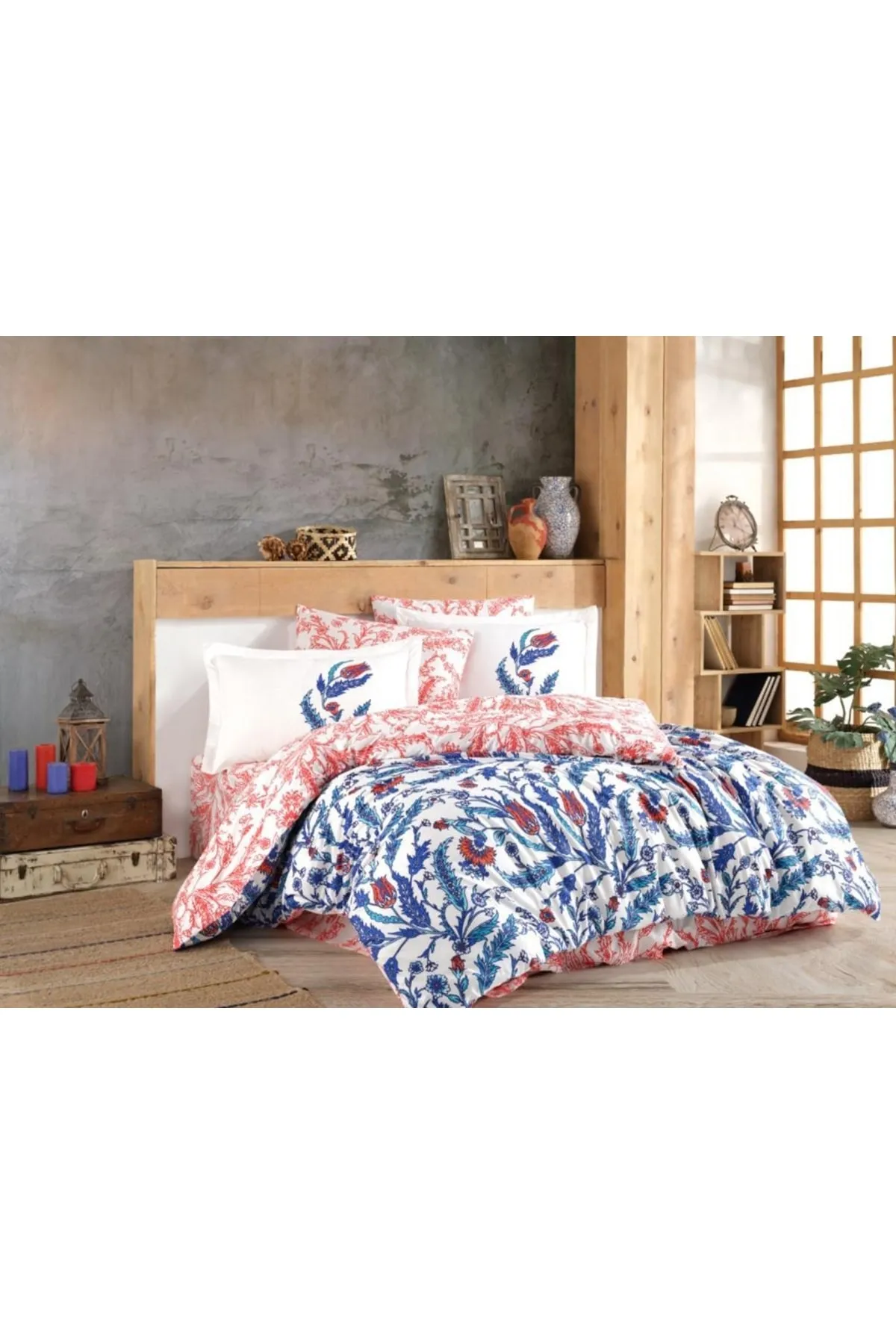 Hobby  Sophia Doppelbett-Bettbezug-Set, Blau
