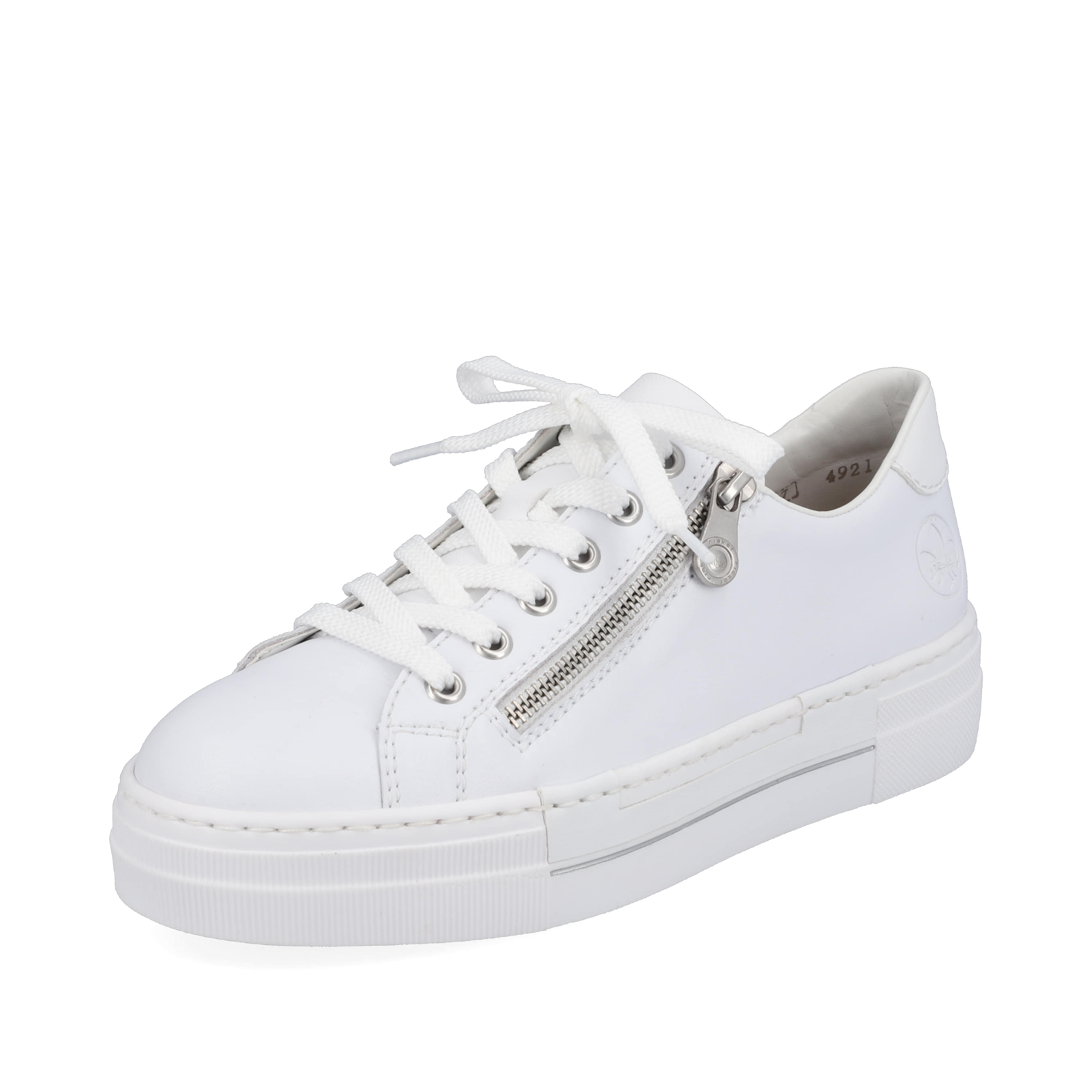 Rieker Damen Sneaker Low reinweiss
