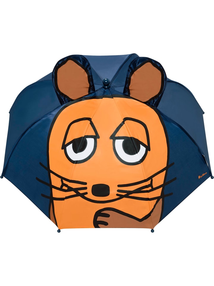Playshoes 3D Regenschirm DIE MAUS in Marine günstig kaufen onesize