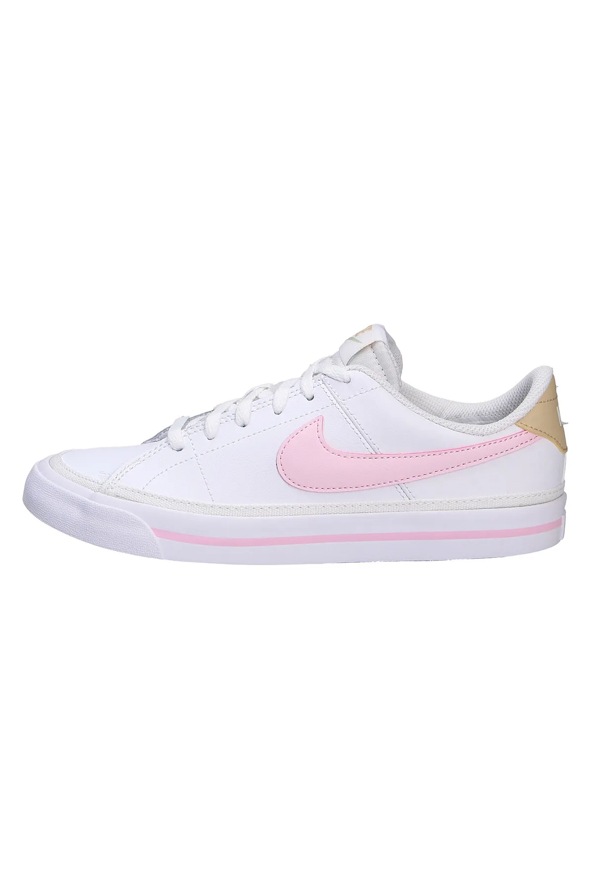 Nike  Schnürschuh - Weiß - Flacher Absatz