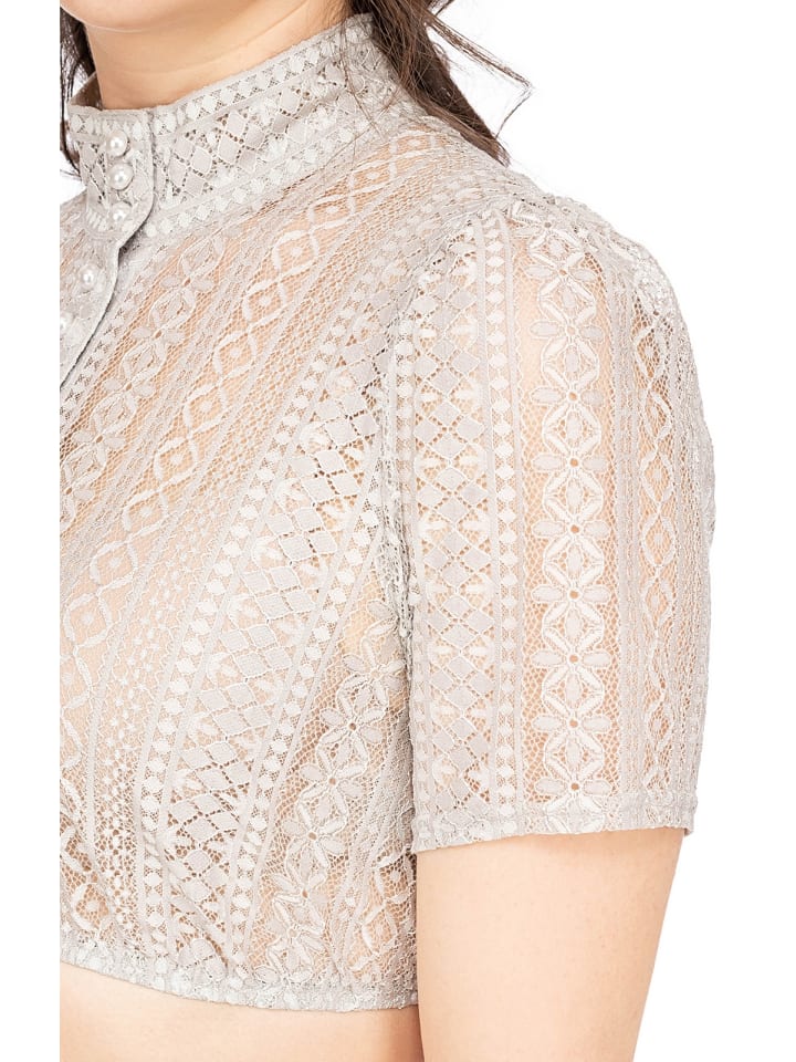 KRÜGER Dirndlbluse 311465 in grau günstig kaufen