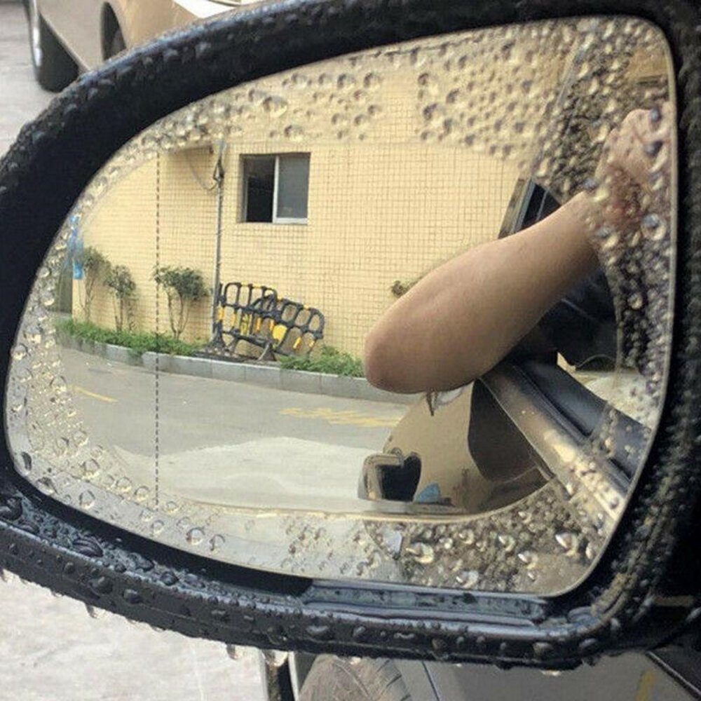 Fensterfolie Nano Seitenspiegel-Antibeschlagfolie für klare Sicht Anti Beschlag Auto Rückspiegel Spiegel Folie Anti Nebel Blendfreie Schutzfolie Wasserdicht (Doppelpack), MAVURA