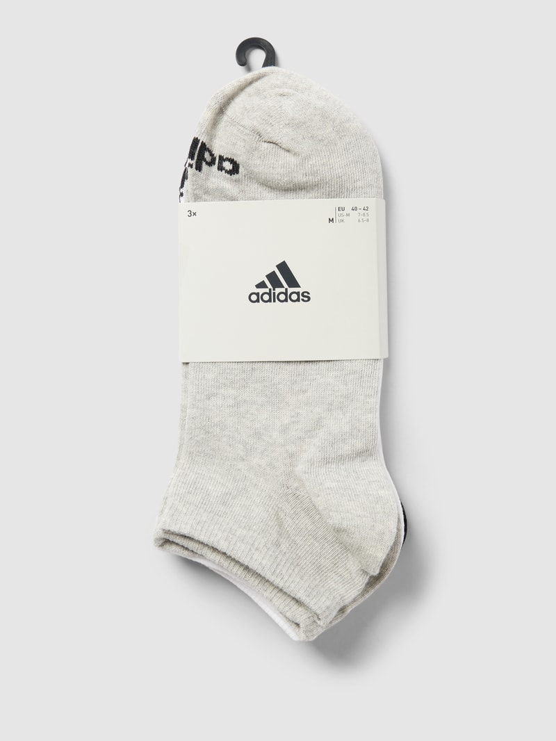 Socken mit Label-Print im 3er-Pack in mittelgrau