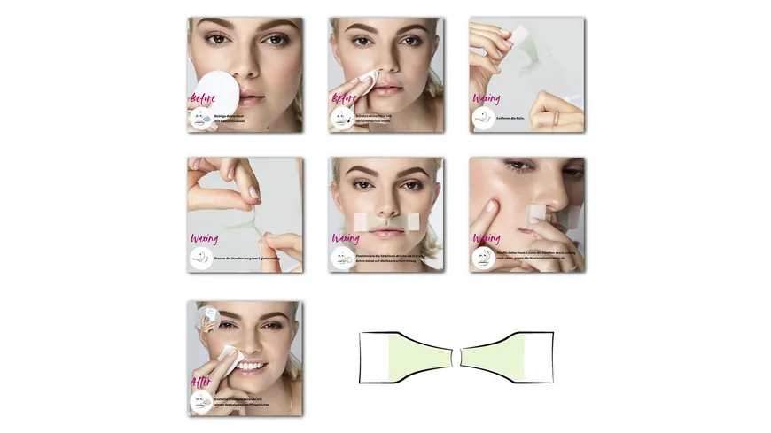 andmetics Lip Wax Strips