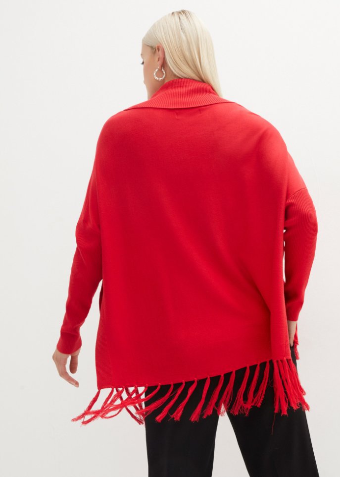 Pullover mit Fransenkante