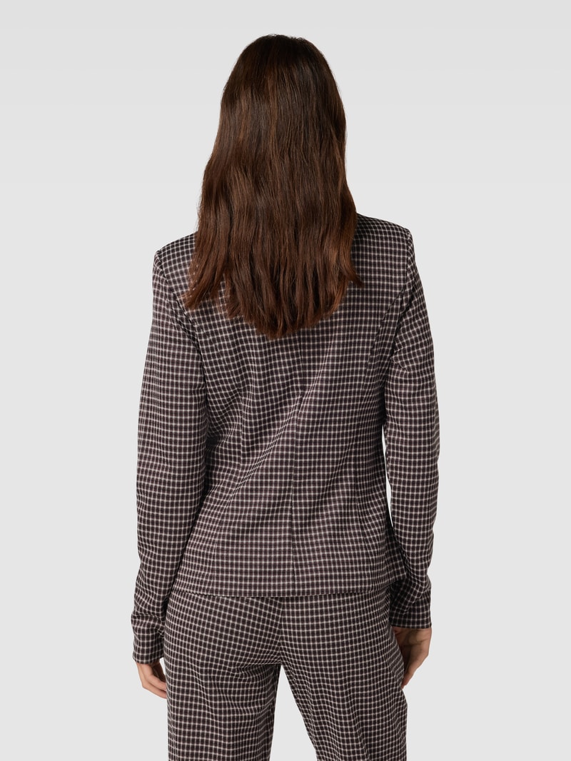 Blazer mit Karomuster Modell 'Kate' in bordeaux rot