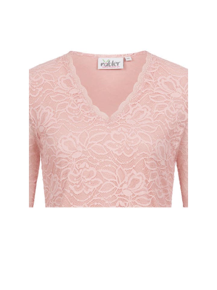 Nübler Trachtenblse kurzarm Frieda in Rose günstig kaufen