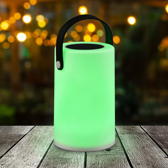 LED-Akku- und Solar-Outdoor-Tischleuchte Garcia