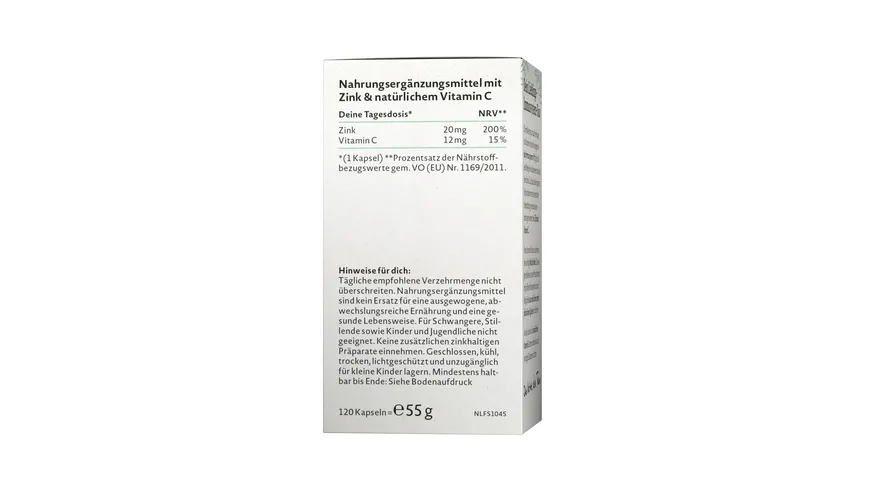 NATURE LOVE Zink & Vitamin C 55 g