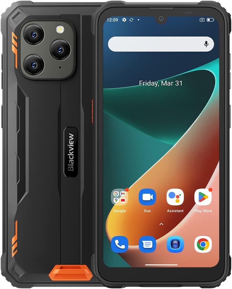 Blackview BV5300 pro Orange Rugged Smartphone, Outdoorhandy mit 7 GB RAM und 64 GB Speicherplatz