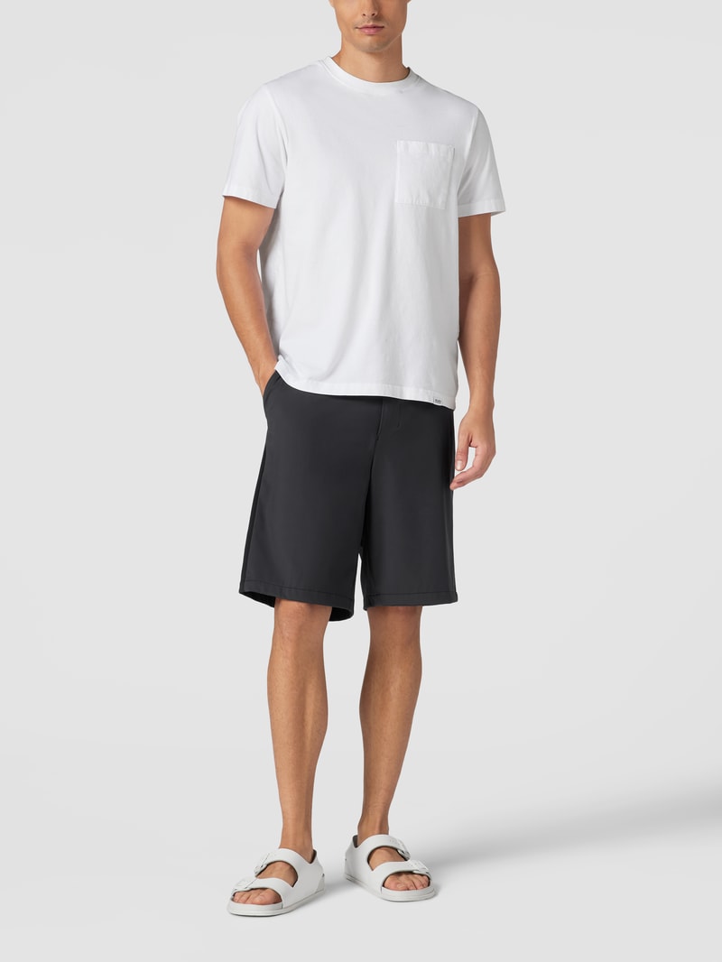 Shorts mit Label-Details Modell 'SANE' in schwarz