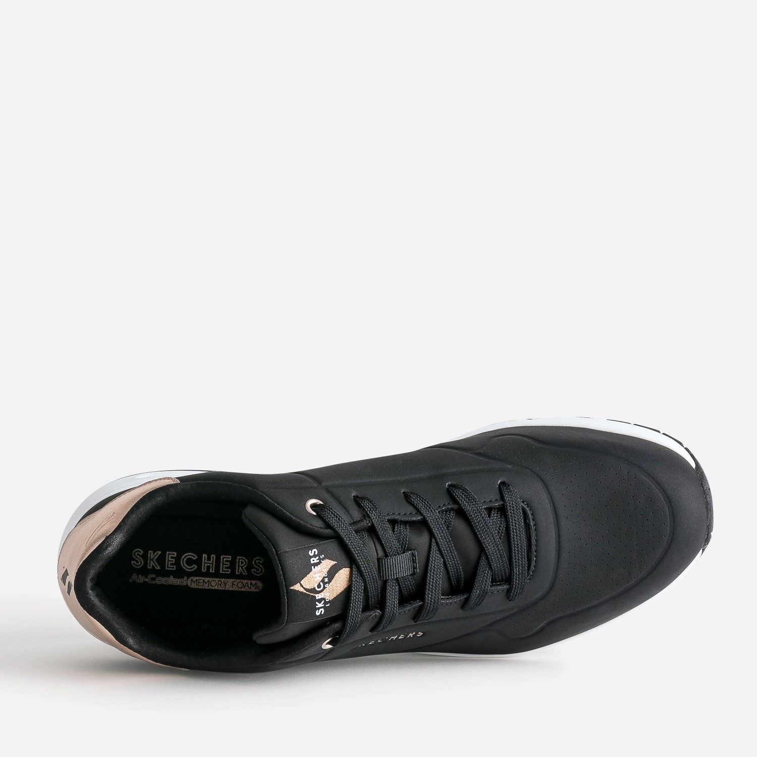 Tennis SKECHERS noire et cuivrée