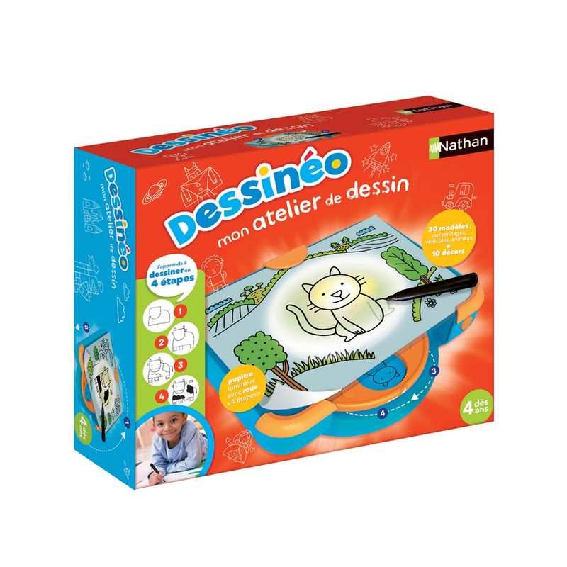 Dessinéo Atelier de dessin pas à pas Nathan