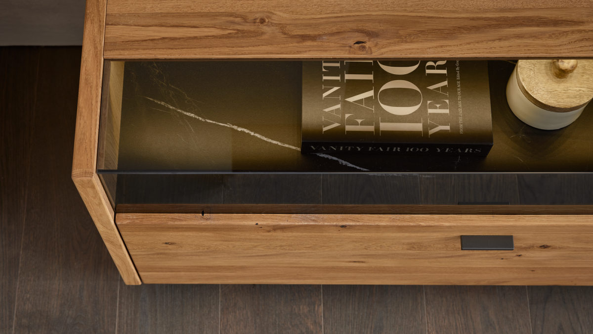 Interliving Sideboard 2027 Asteiche Lamelle massiv