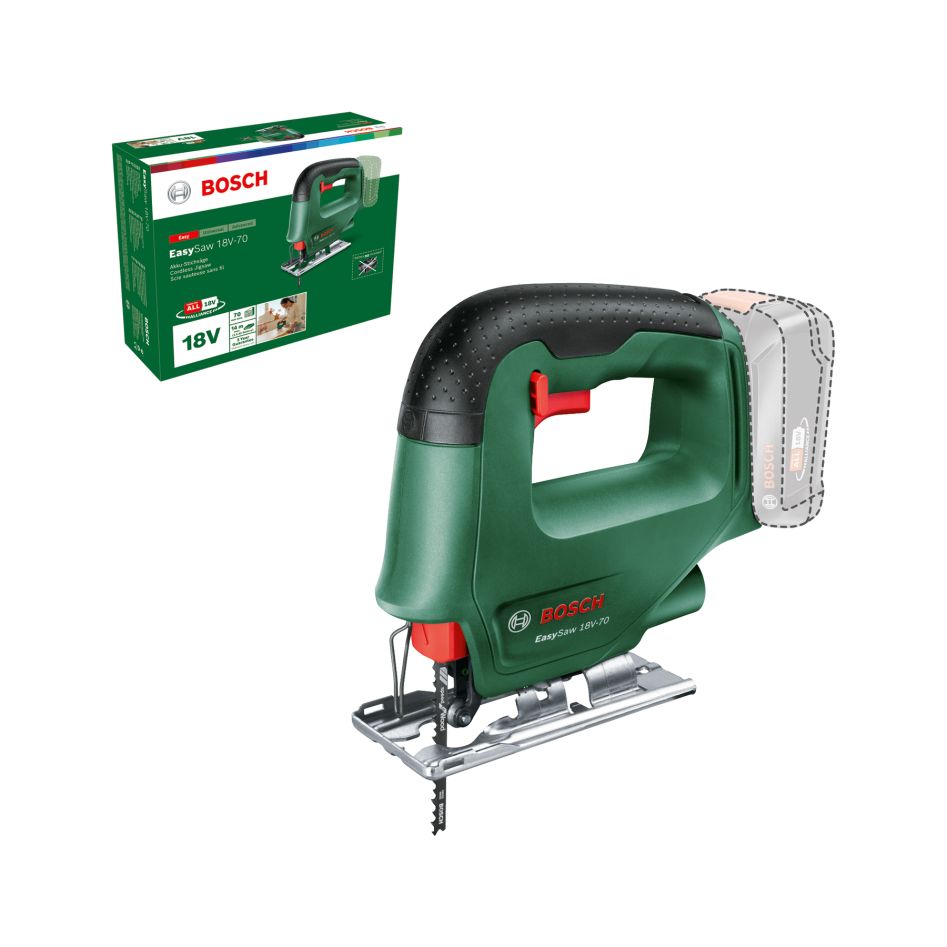 Bosch Green 0603012000 EasySaw 18V-70 Akku-Stichsäge (ohne Akku und Ladegerät)