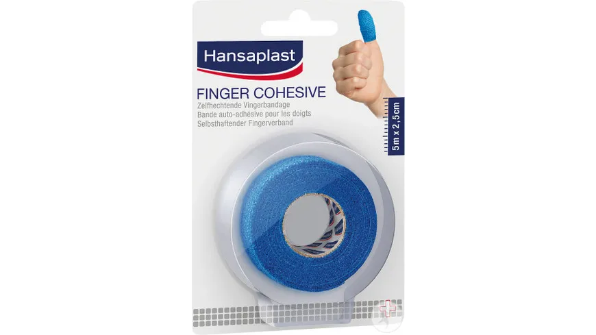 Hansaplast Fingerpflaster blau selbsthaftend 5 m