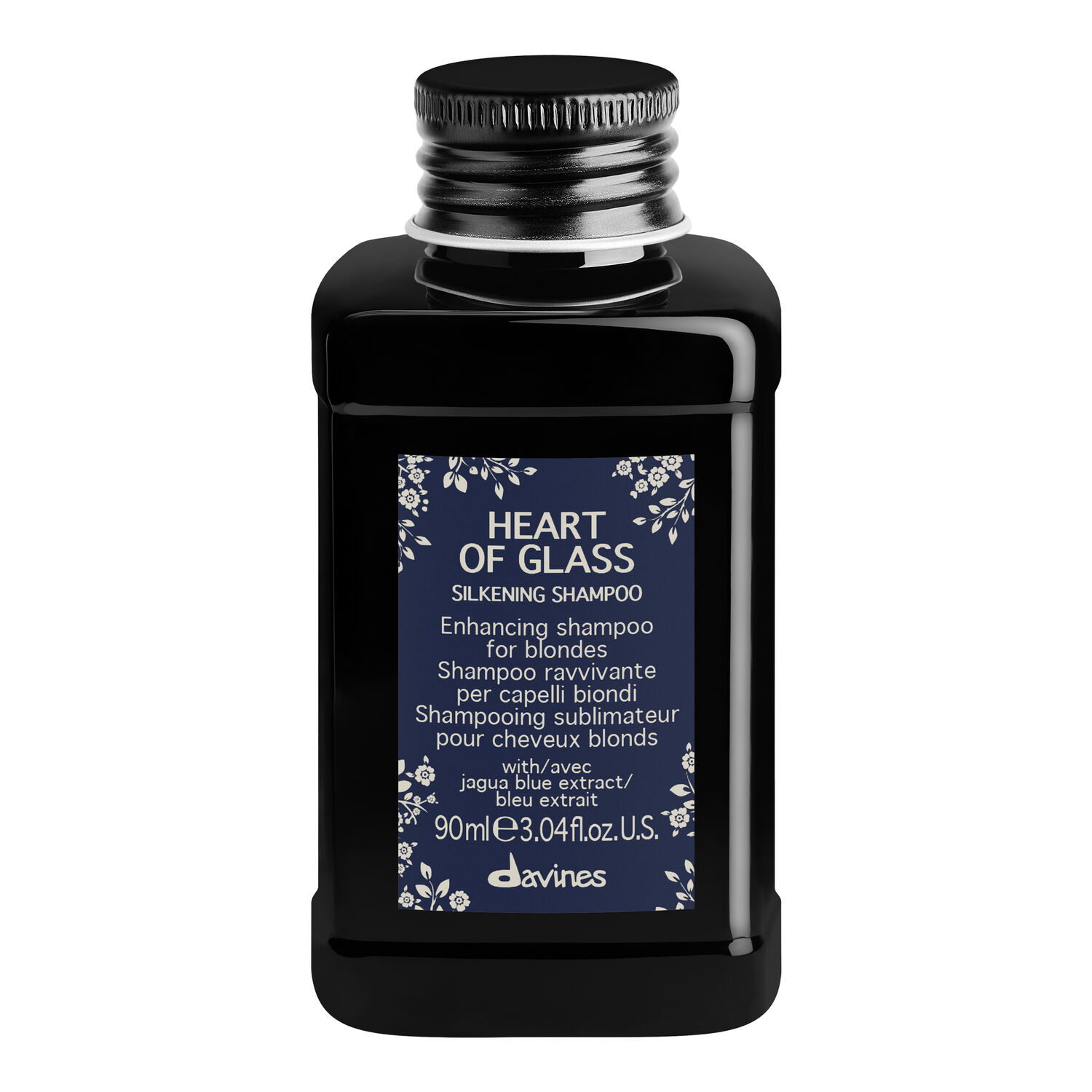 Davines Silkening Shampoo Shampoing Bleu pour Cheveux Blonds