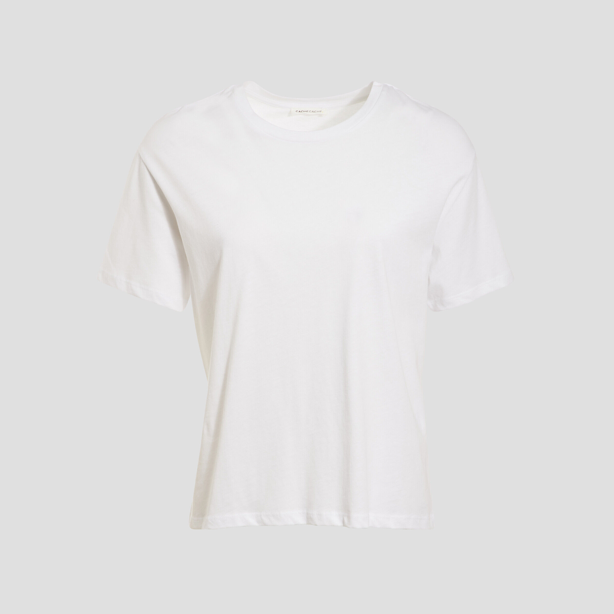 T-shirt manches courtes blanc femme | Cache Cache