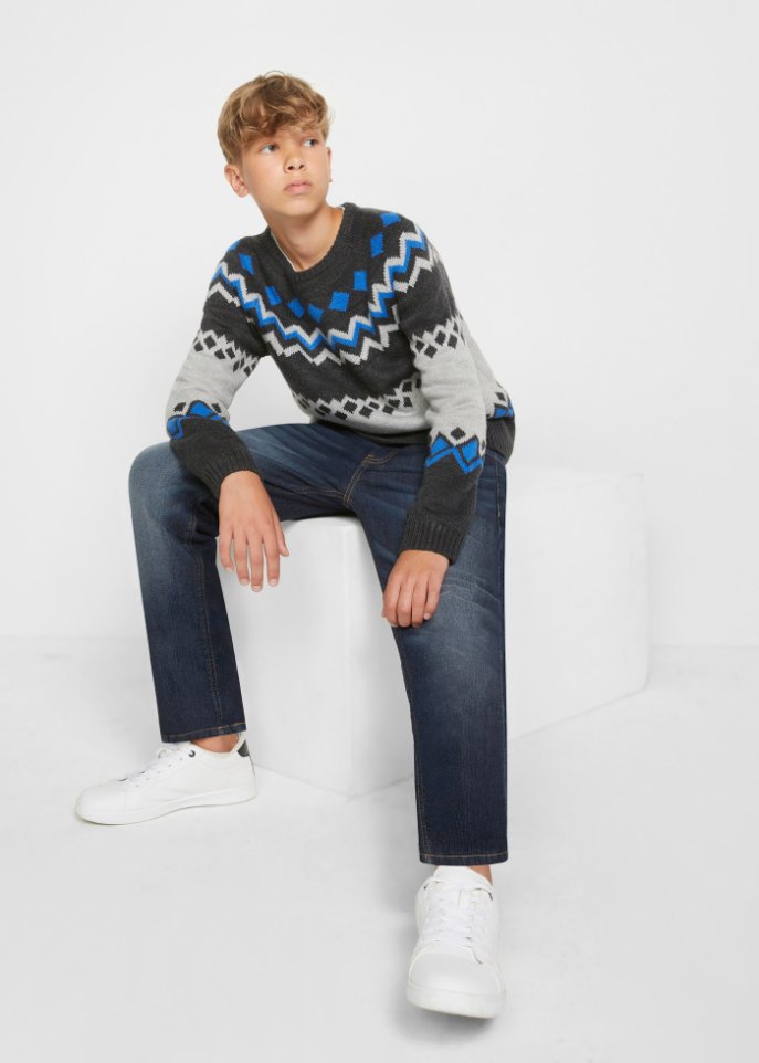 Jungen Thermojeans mit Fleecefutter, Slim Fit