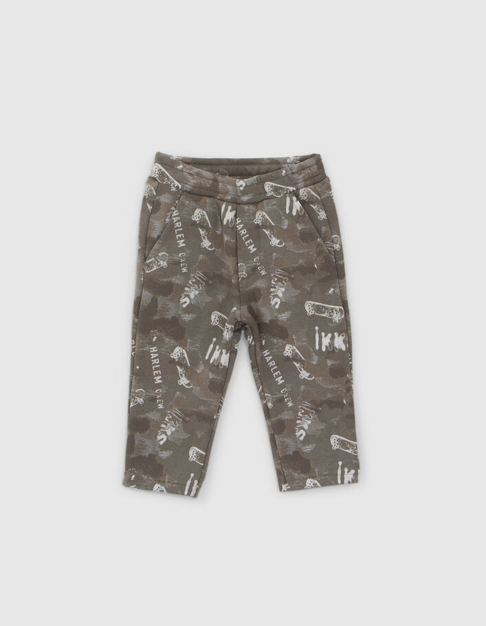 Ensemble jogging camouflage et sweat kaki bébé garçon