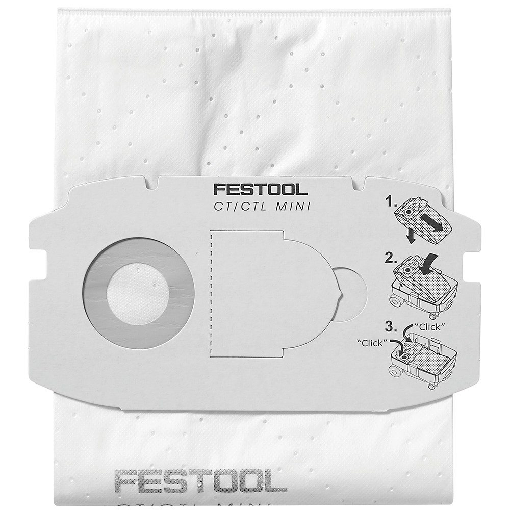 FESTOOL 5pceFilter Bags Suits MIDI Extractor 498411