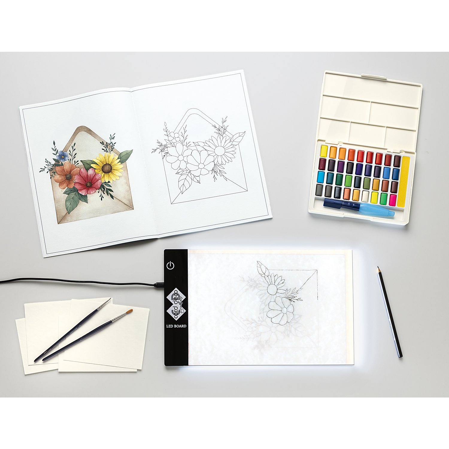 Faber-Castell Aquarellfarben in Näpfchen, 36 Farben
