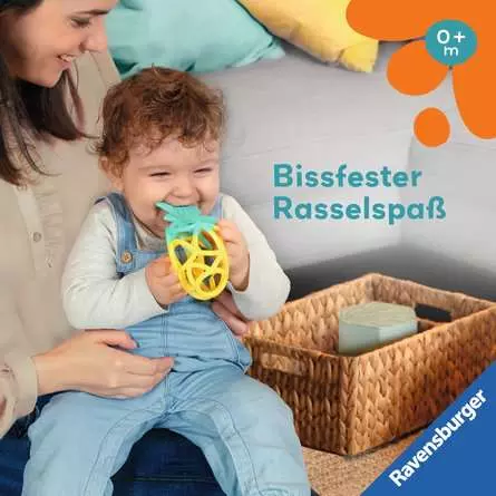 Play+ Rassel-Greifling: Ananas - Babyspielzeug ab 0 Monaten