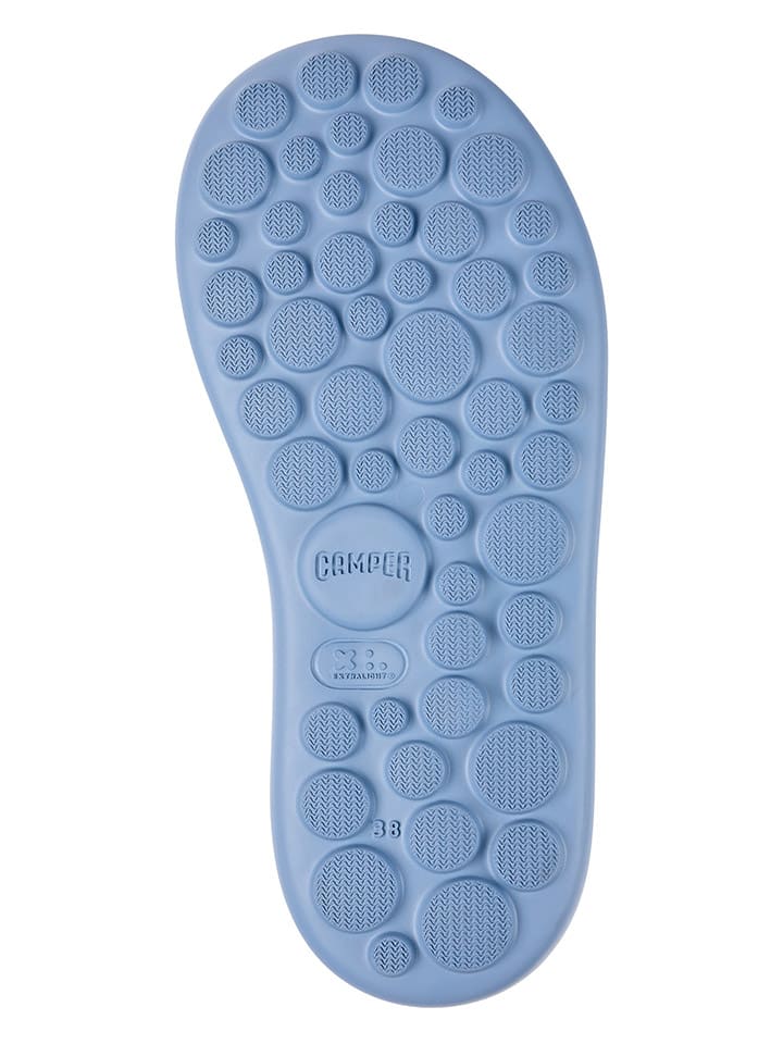 Camper Leder-Sandalen in Hellblau günstig kaufen