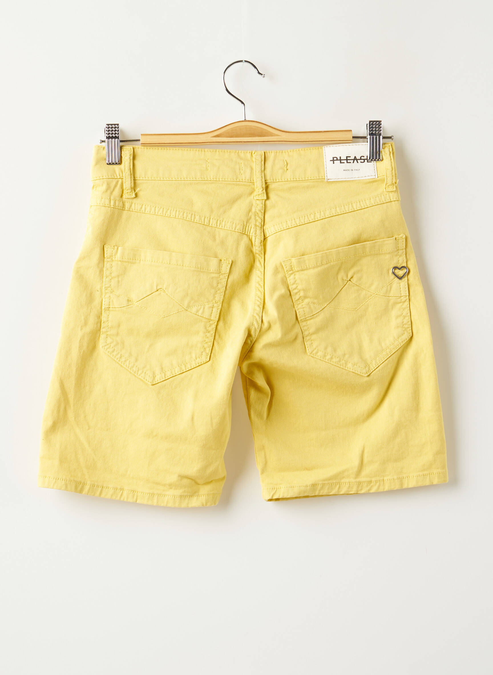 Please Shorts 1 Femme couleur jaune