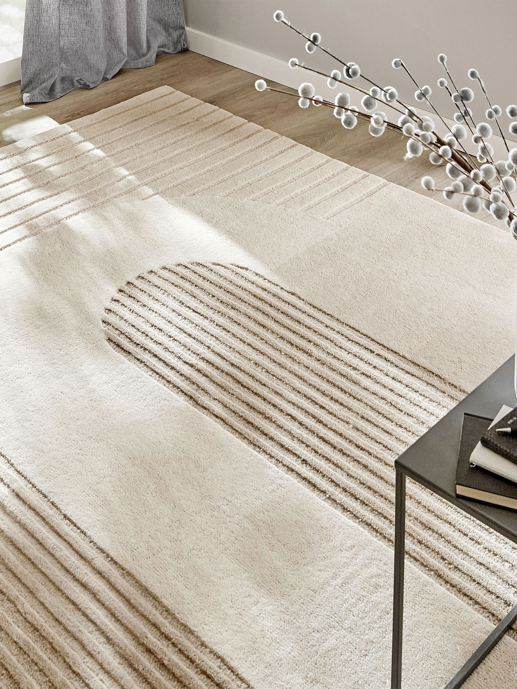 Navelli Moderner Teppich, Sand