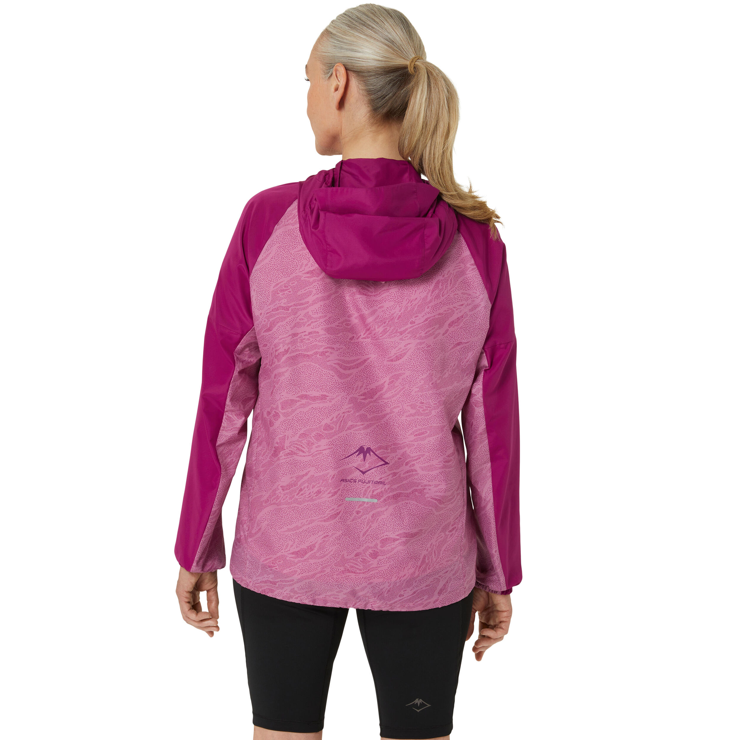 Fujitrail Packable Windbreaker Laufjacke Damen - Berry, Rosa