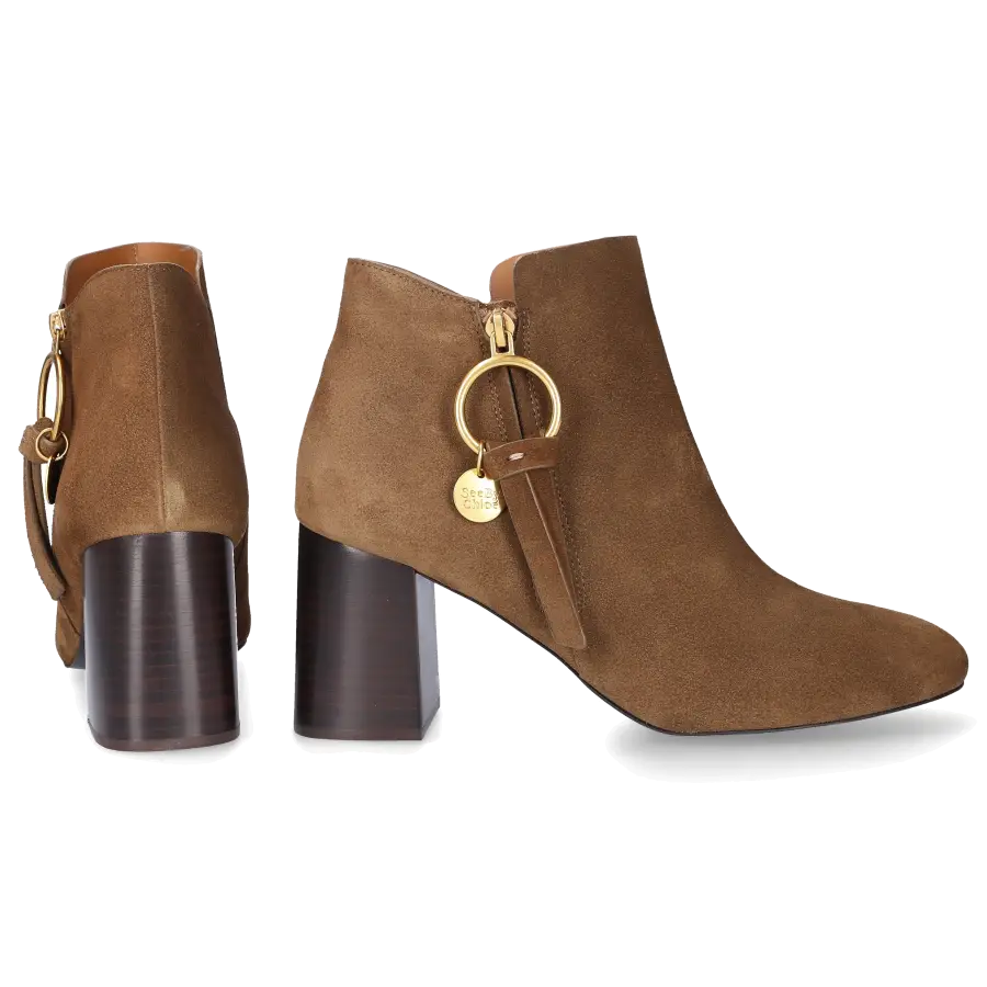 SEE BY CHLOÉ - Stiefeletten SB341 Veloursleder - braun