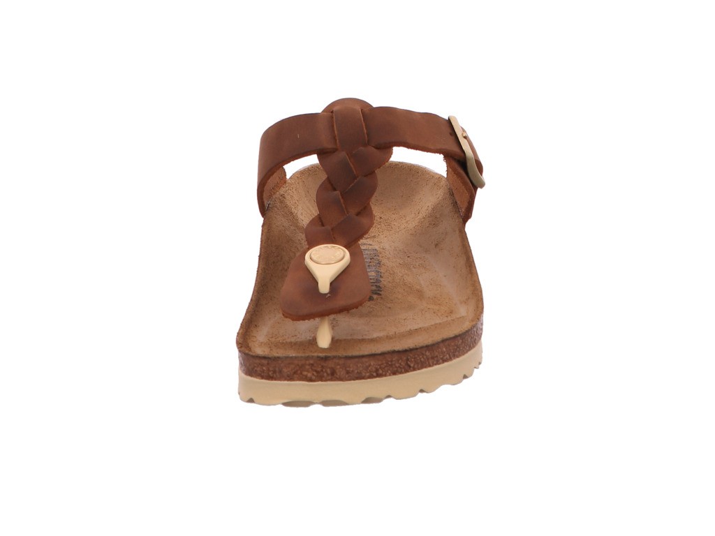 BIRKENSTOCK Klassische Sandalen braun Gizeh Braided FL Cognac